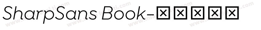 SharpSans Book字体转换